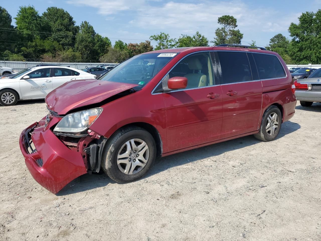 2005 Honda Odyssey Exl na sprzedaż w Hampton, VA - Front End