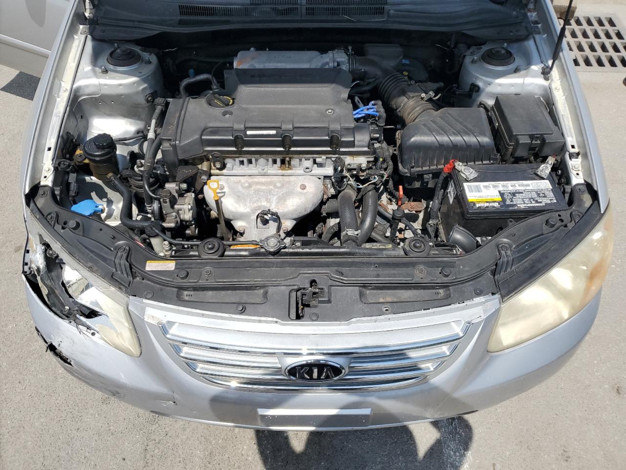 2007 Kia Spectra Ex VIN: KNAFE121375392666 Lot: 61555835