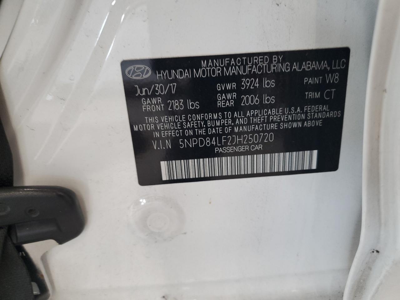 HYUNDAI ELANTRA 2018 VIN 5NPD84LF2JH250720 zdjęcie 13