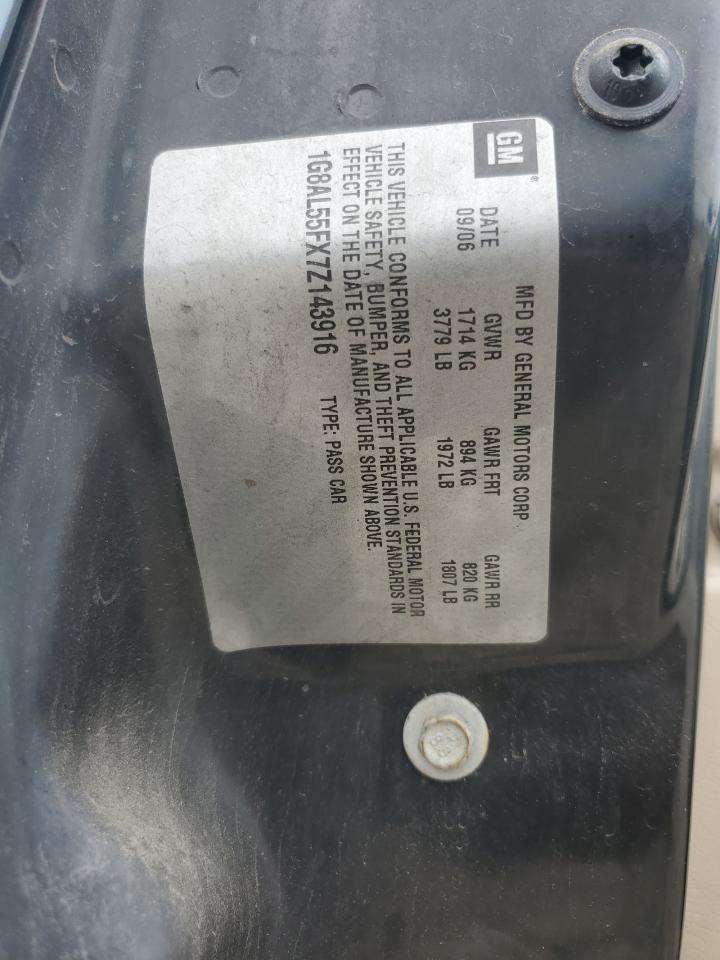 2007 Saturn Ion Level 3 VIN: 1G8AL55FX7Z143916 Lot: 60415675