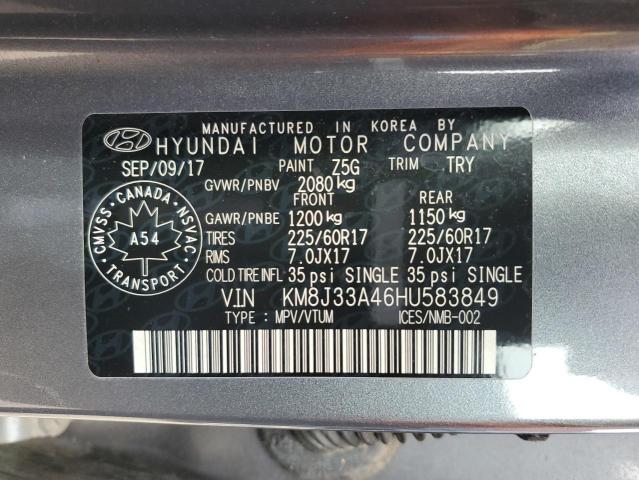 2017 HYUNDAI TUCSON LIMITED  