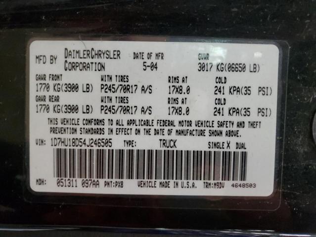 2004 DODGE RAM 1500 ST  