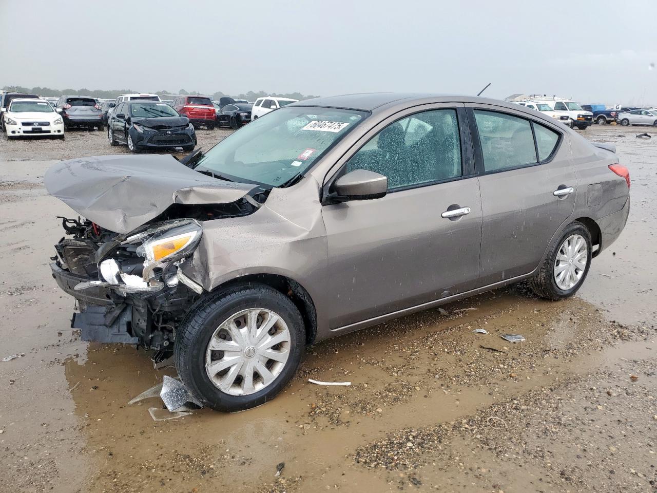2017 Nissan Versa S იყიდება Houston-ში, TX - Front End