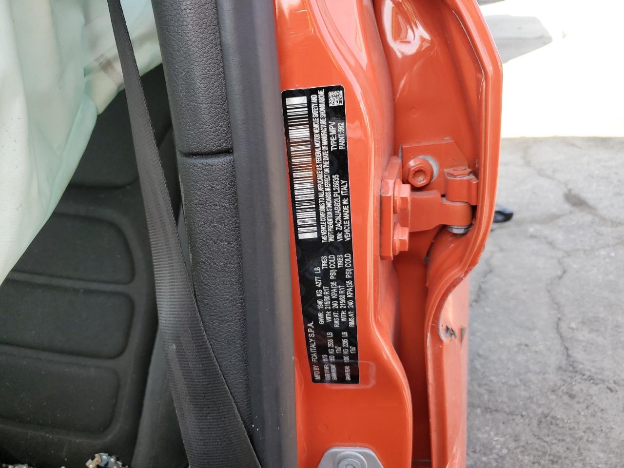 2020 Jeep Renegade Latitude VIN: ZACNJABB2LPL26935 Lot: 62375515