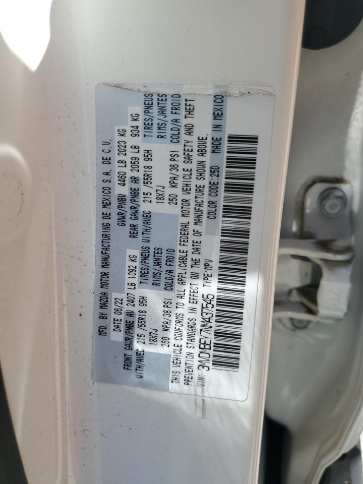 2022 Mazda Cx-30 Premium Plus VIN: 3MVDMBEY7NM437545 Lot: 61526695