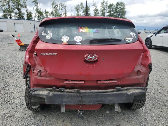  HYUNDAI ACCENT 2014 Red