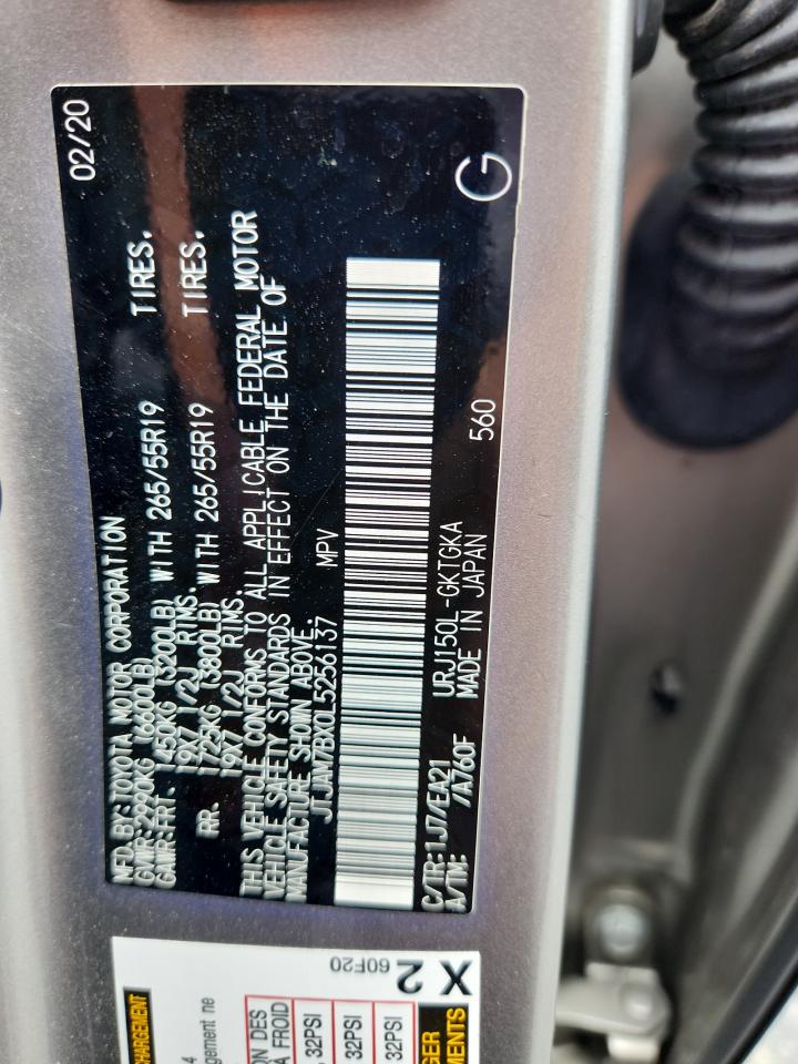 2020 Lexus Gx 460 Premium VIN: JTJAM7BX0L5256137 Lot: 59694325