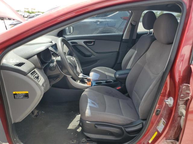 Sedans HYUNDAI ELANTRA 2016 Czerwony