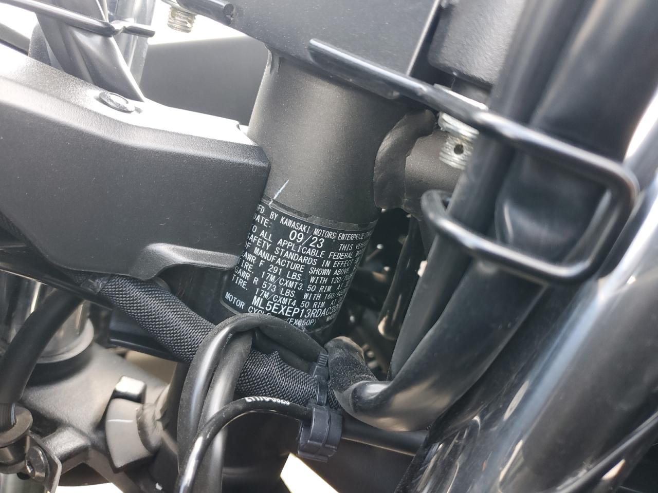 2024 Kawasaki Ex650 P VIN: ML5EXEP13RDAC3008 Lot: 62890775