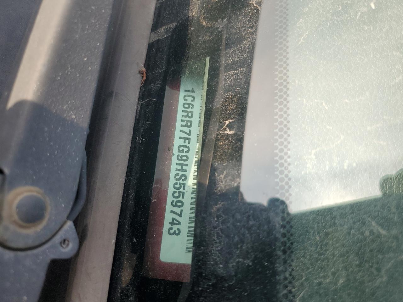 2017 Ram 1500 St VIN: 1C6RR7FG9HS559743 Lot: 59706895