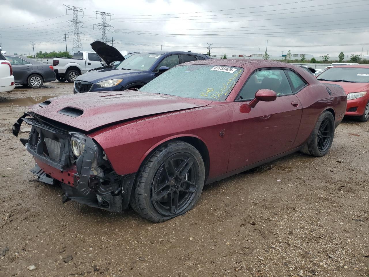 2019 Dodge Challenger Srt Hellcat Redeye на продаже в Elgin, IL - Front End