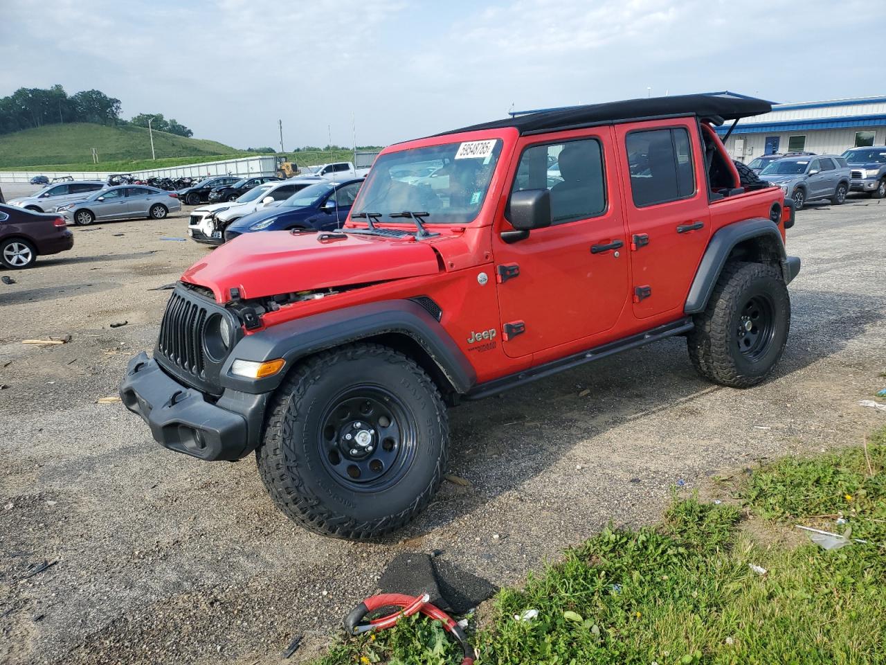 2018 Jeep Wrangler Unlimited Sport   за продажба в Mcfarland, WI - Front End