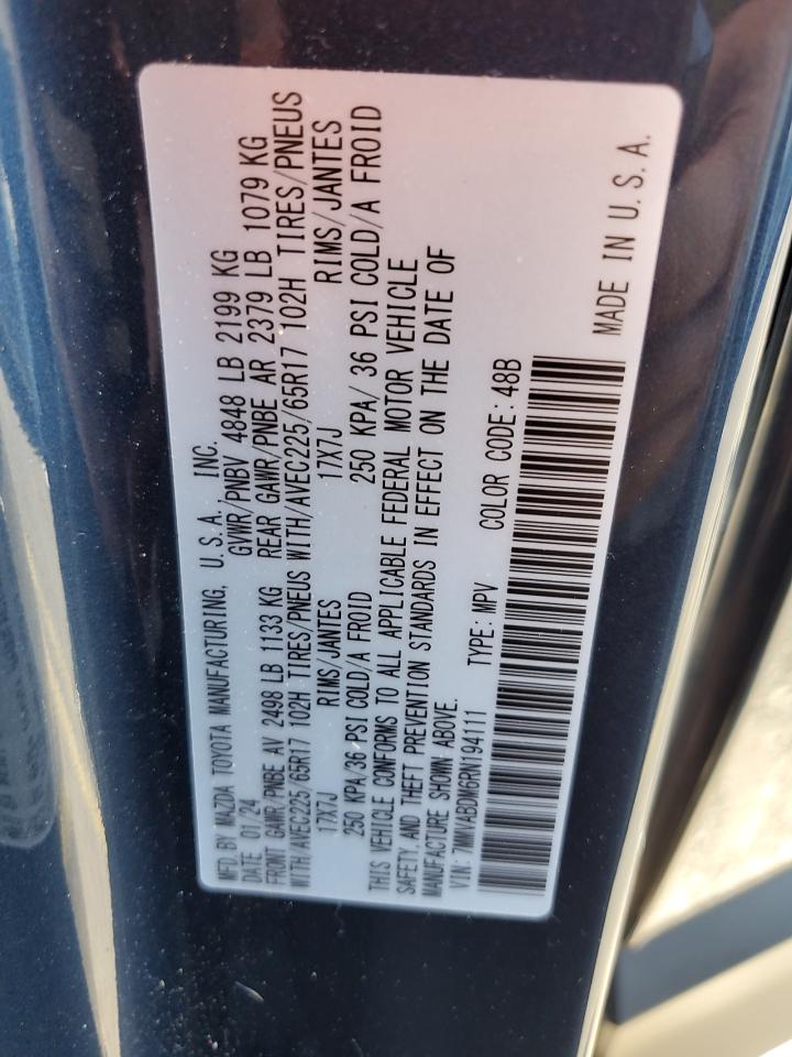 2024 Mazda Cx-50 Premium VIN: 7MMVABDM6RN194111 Lot: 61874715