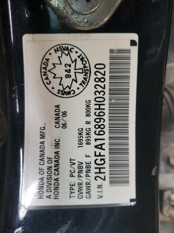 2006 HONDA CIVIC EX  