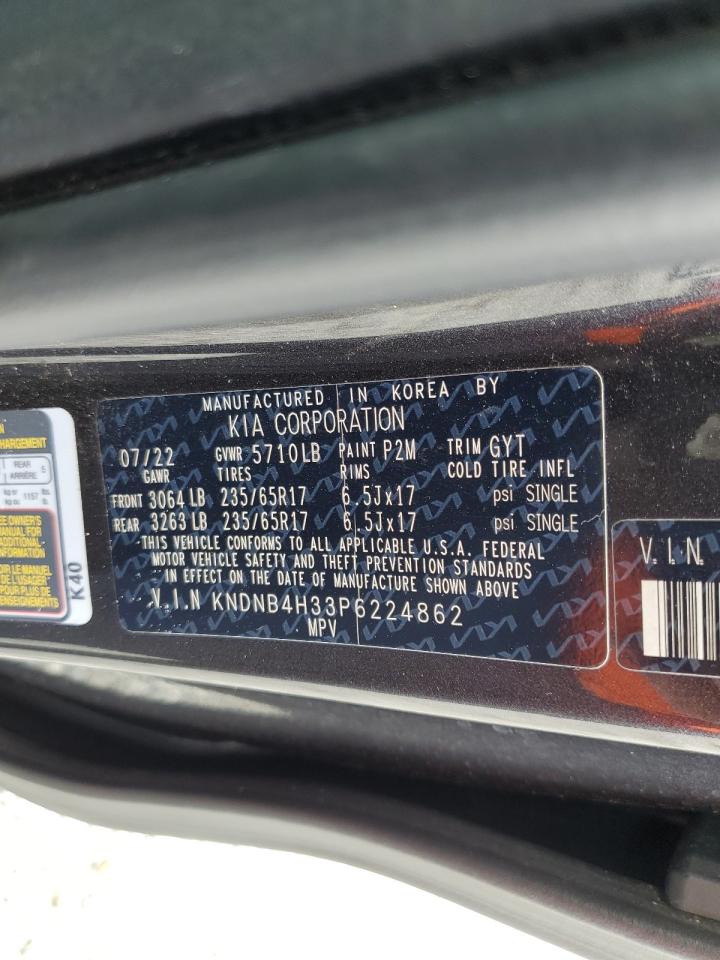 2023 Kia Carnival Lx VIN: KNDNB4H33P6224862 Lot: 60842515