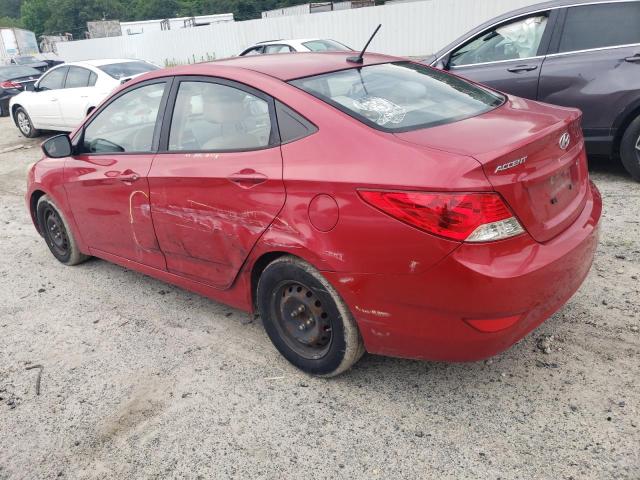  HYUNDAI ACCENT 2013 Red