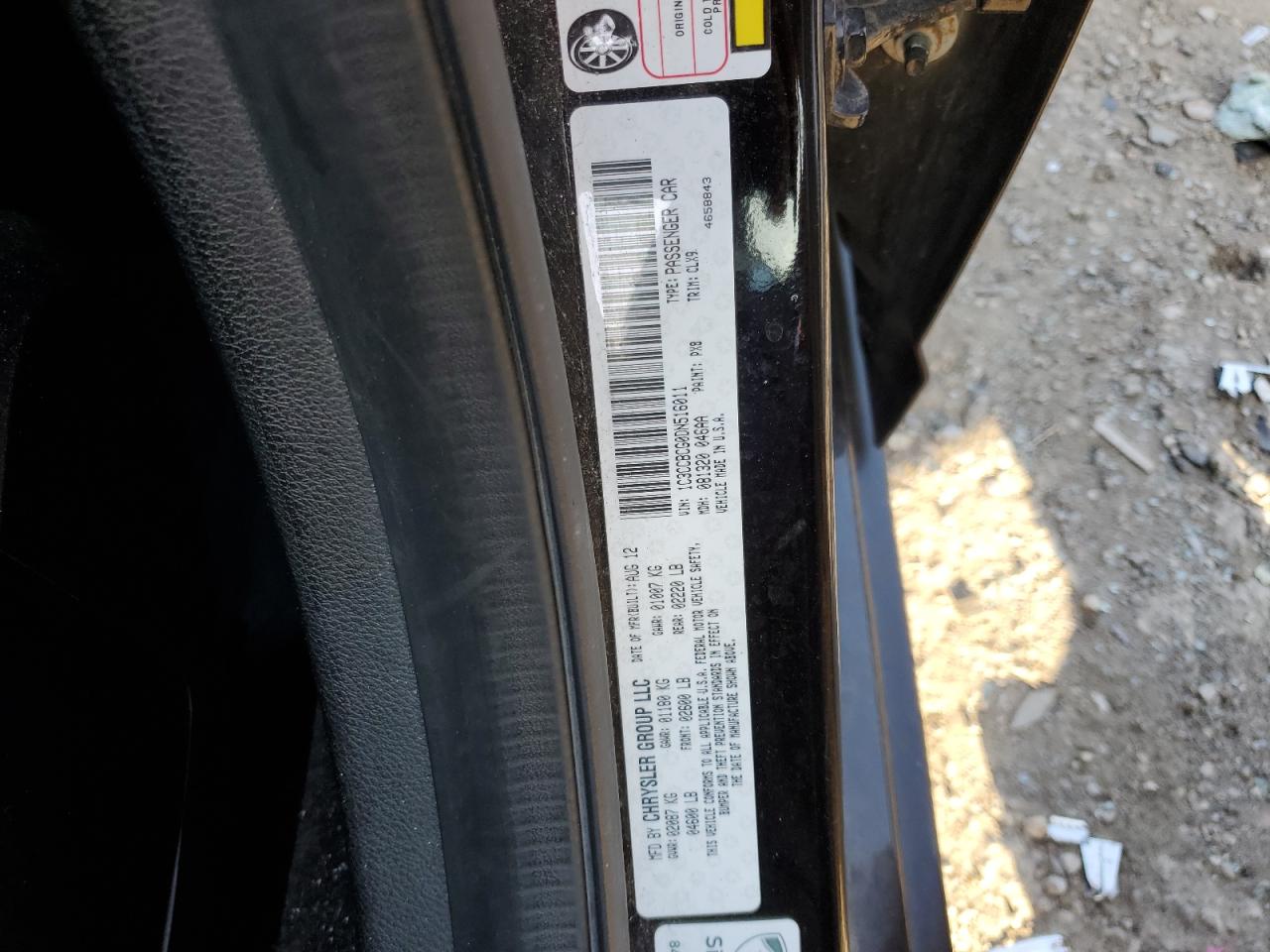 2013 Chrysler 200 Limited VIN: 1C3CCBCG0DN516011 Lot: 61833085