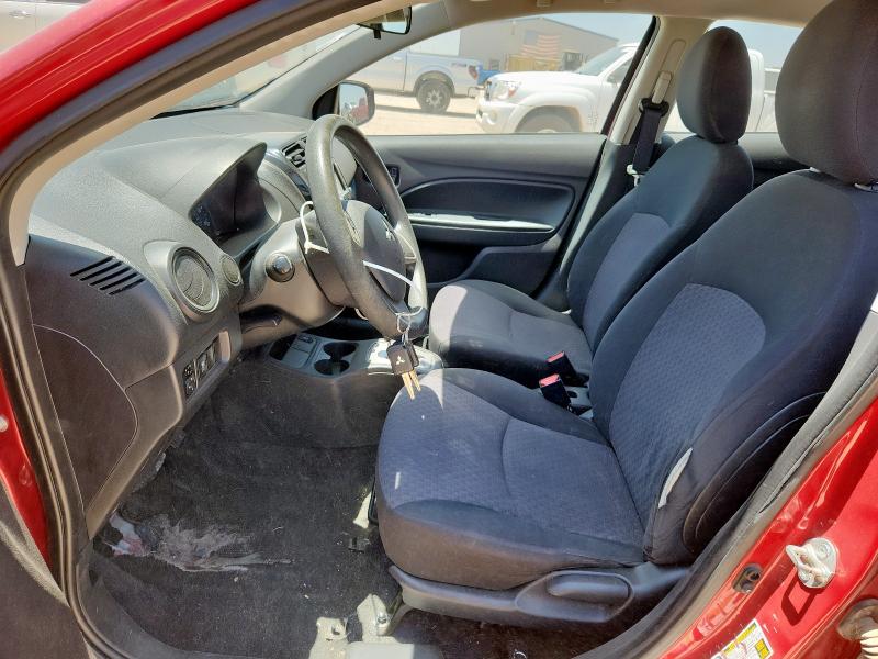  MITSUBISHI MIRAGE 2018 Czerwony