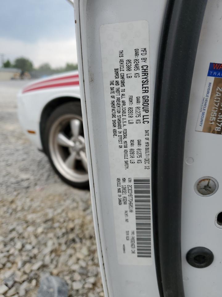 2013 Dodge Challenger R/T VIN: 2C3CDYBT7DH605100 Lot: 60086095