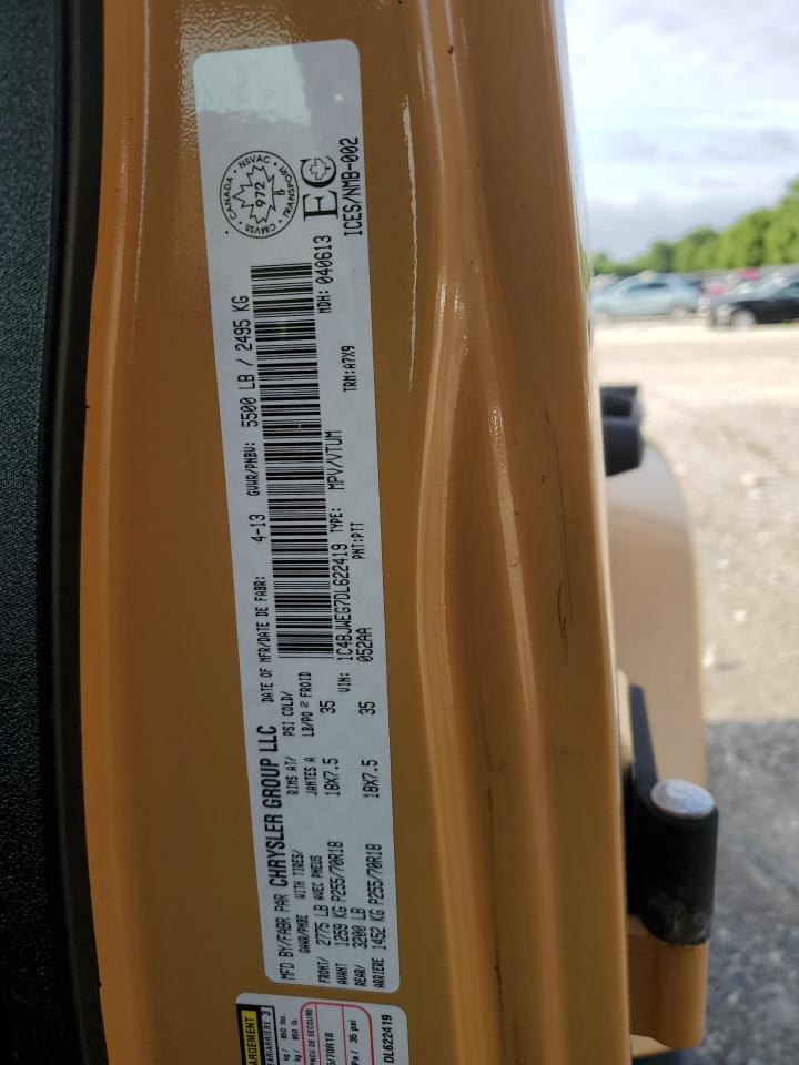 2013 Jeep Wrangler Unlimited Sahara VIN: 1C4BJWEG7DL622419 Lot: 62867955