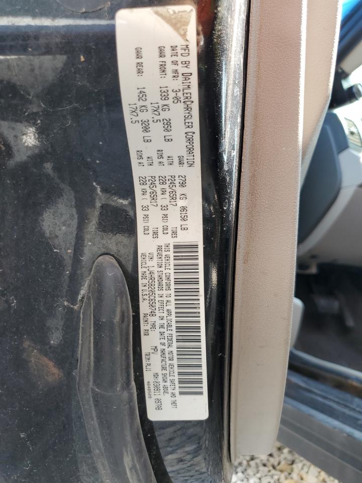 2005 Jeep Grand Cherokee Limited VIN: 1J4HR58205C650748 Lot: 60272075