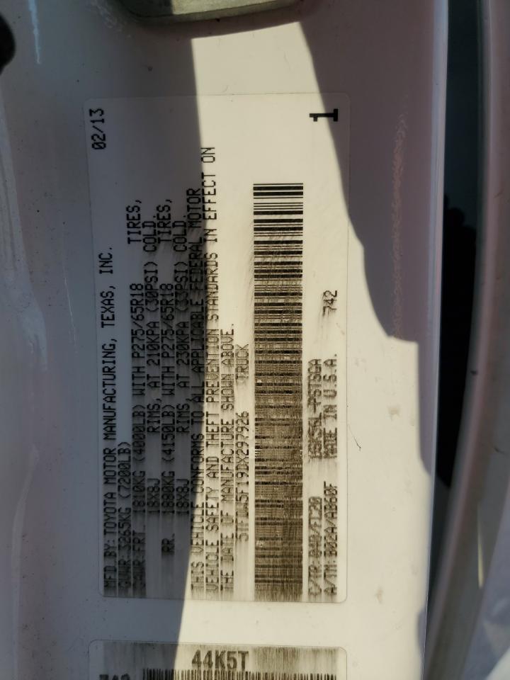 2013 Toyota Tundra Crewmax Sr5 VIN: 5TFDW5F19DX297926 Lot: 61975615