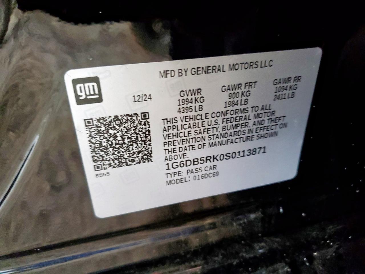 2025 Cadillac Ct4 Premium Luxury VIN: 1G6DB5RK0S0113871 Lot: 62570845