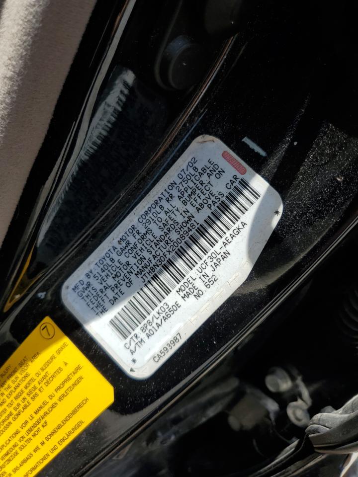 2002 Lexus Ls 430 VIN: JTHBN30FX20089481 Lot: 61649075