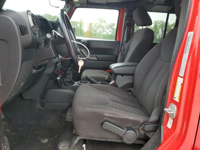 Parquets JEEP WRANGLER 2015 Czerwony