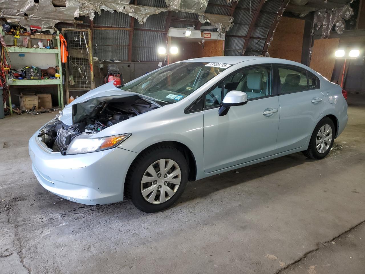 2012 Honda Civic Lx de vânzare în Albany, NY - Front End