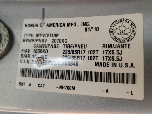 2010 HONDA CR-V LX  