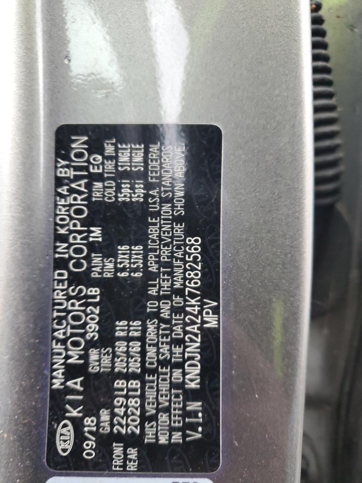 2019 Kia Soul VIN: KNDJN2A24K7682568 Lot: 58391635