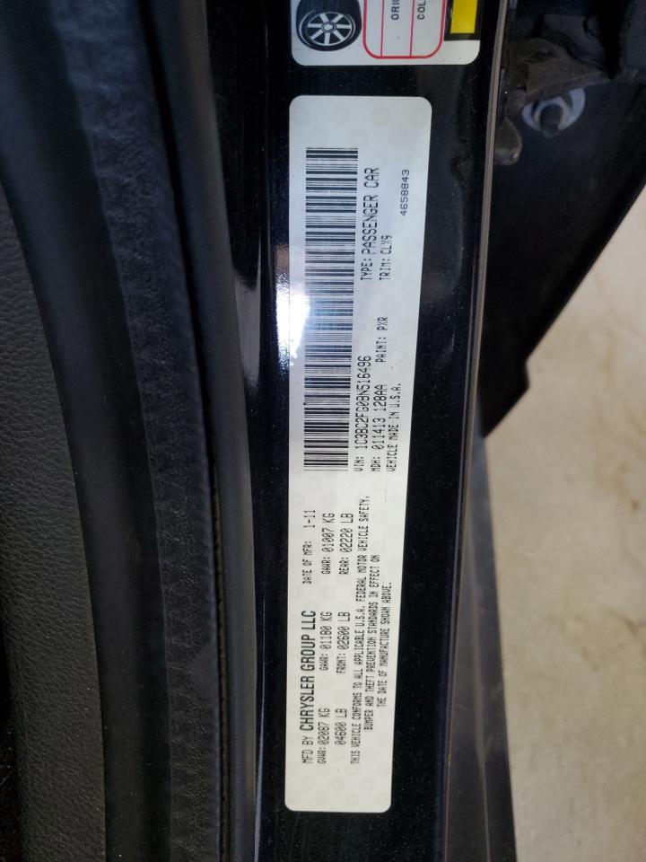 2011 Chrysler 200 Limited VIN: 1C3BC2FG0BN516496 Lot: 62353165