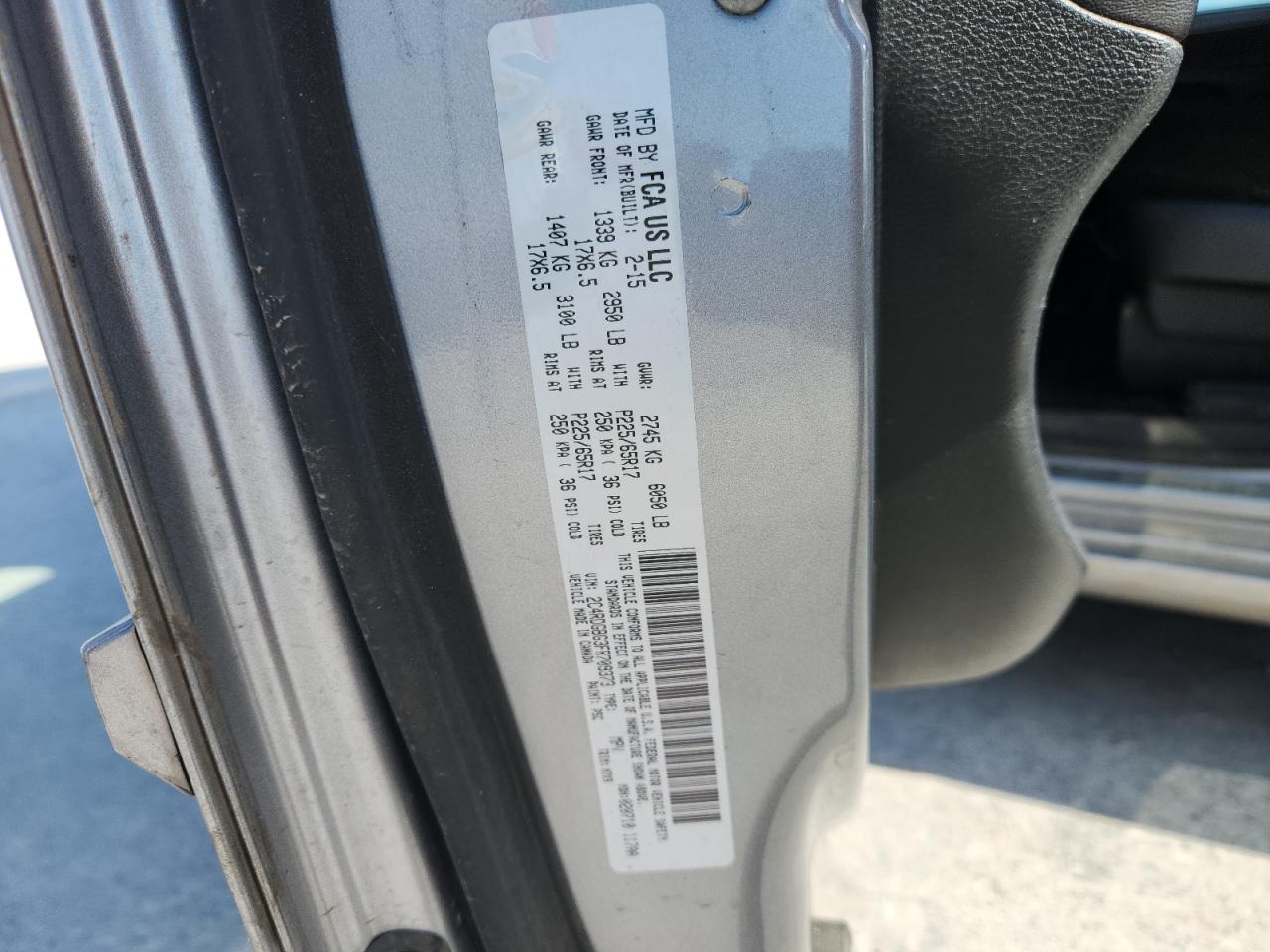 DODGE CARAVAN 2015 VIN 2C4RDGBG3FR709373 zdjęcie 13