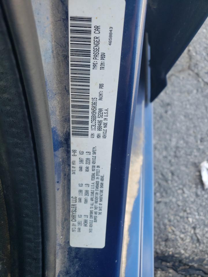 2009 Chrysler Sebring Touring VIN: 1C3LC56BX9N503615 Lot: 61537055