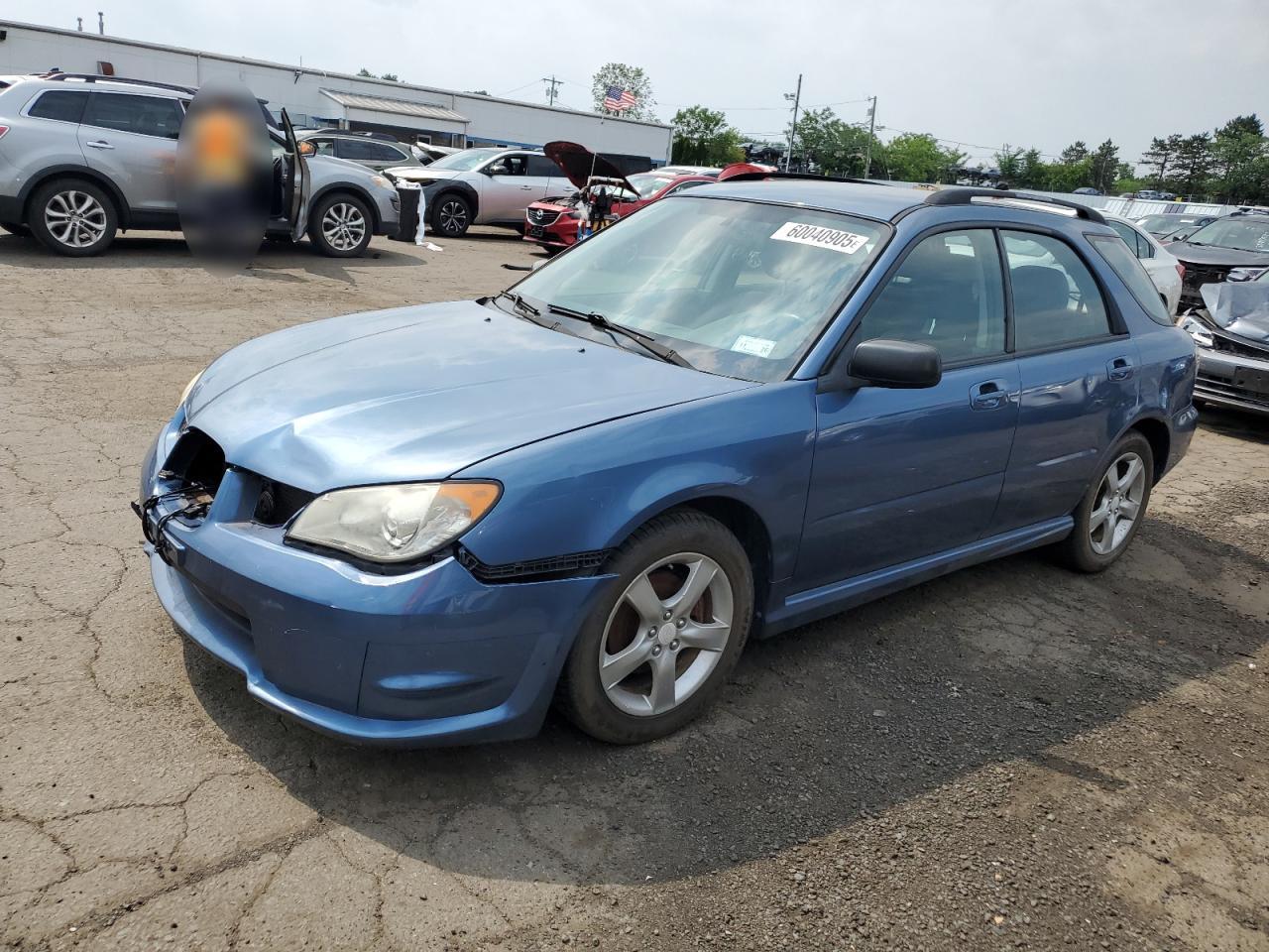 2007 Subaru Impreza 2.5I blue hatchback gas JF1GG616X7G813983 photo #1