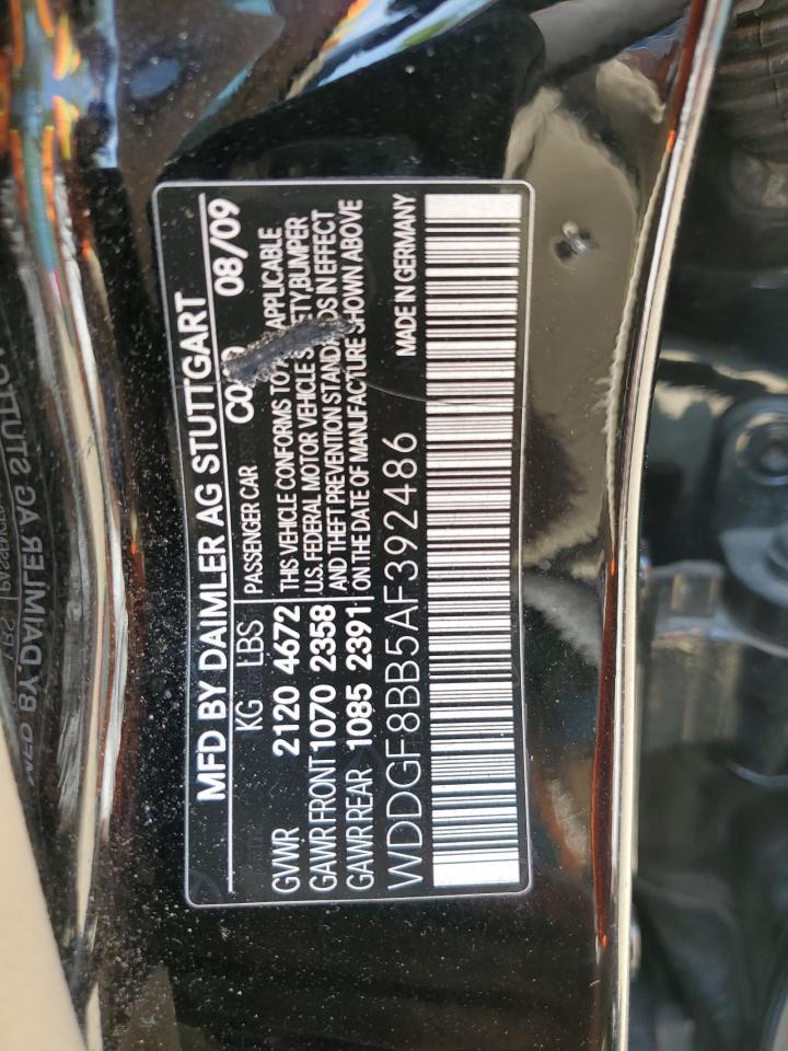 2010 Mercedes-Benz C 300 4Matic VIN: WDDGF8BB5AF392486 Lot: 63039745