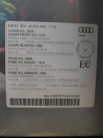 2015 AUDI Q5 TDI PREMIUM PLUS  