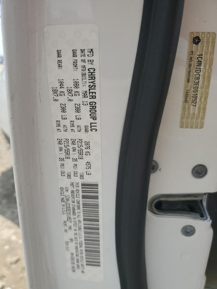 2014 Jeep Compass Limited VIN: 1C4NJDCB3ED510527 Lot: 60480785