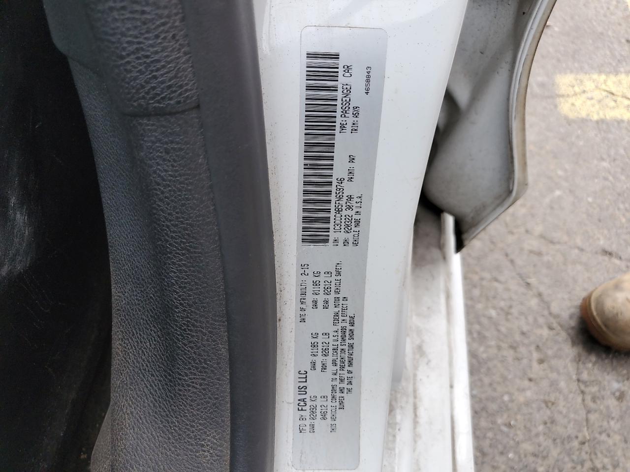 CHRYSLER 200 2015 VIN 1C3CCCAB5FN659746 фото 12
