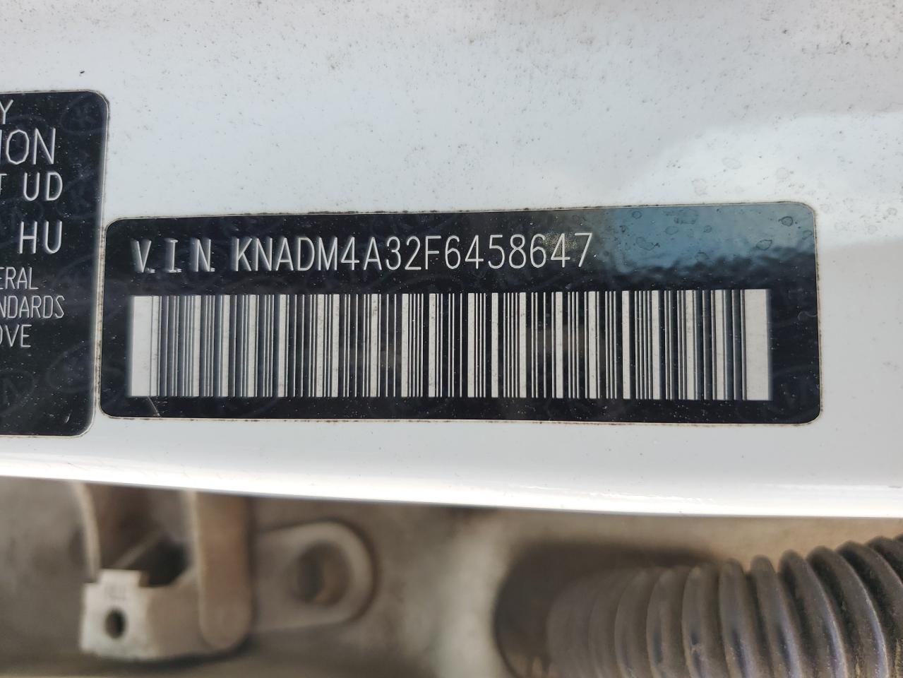 2015 Kia Rio Lx VIN: KNADM4A32F6458647 Lot: 59026955