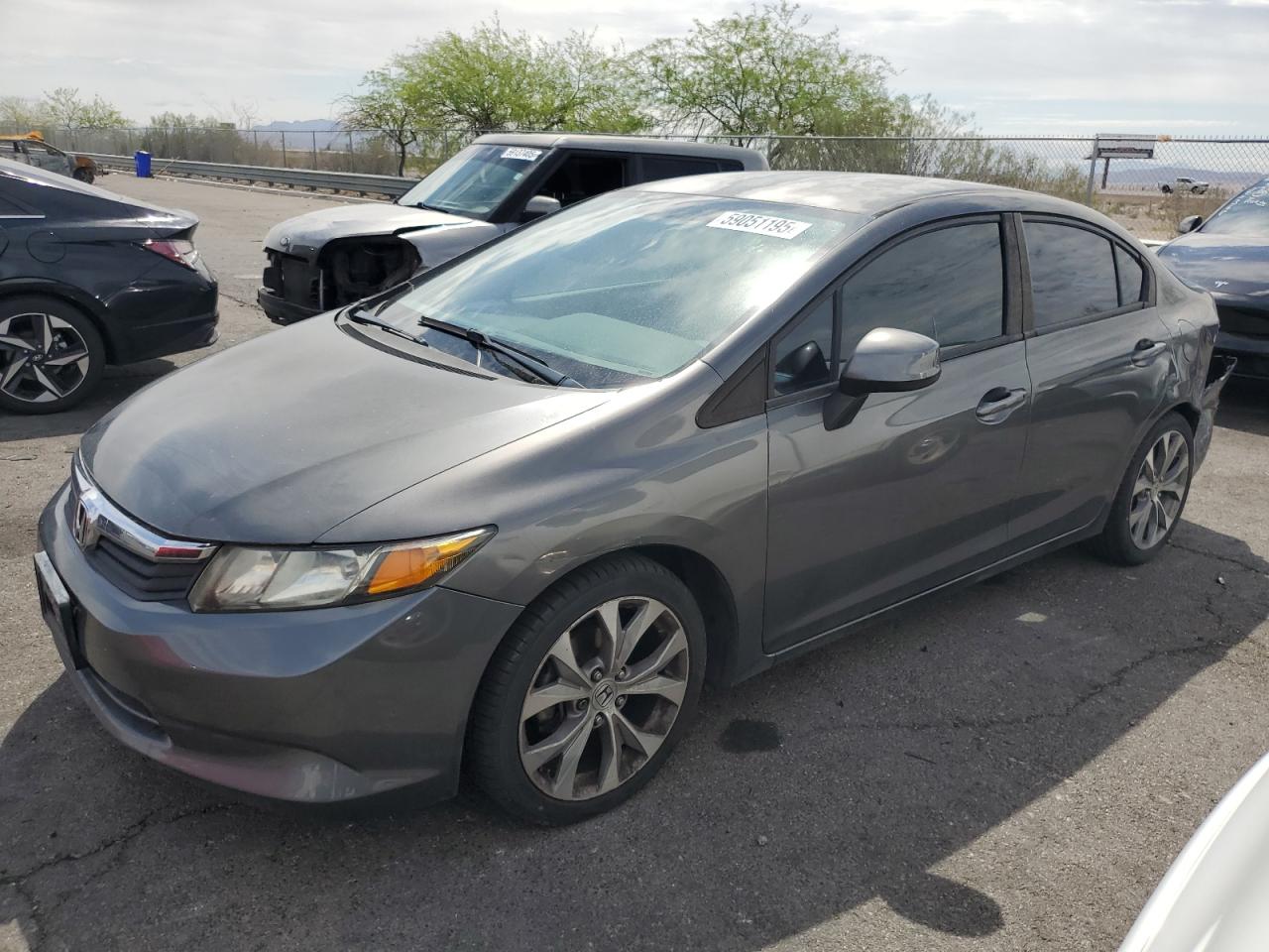 2012 Honda Civic Lx იყიდება North Las Vegas-ში, NV - Rear End