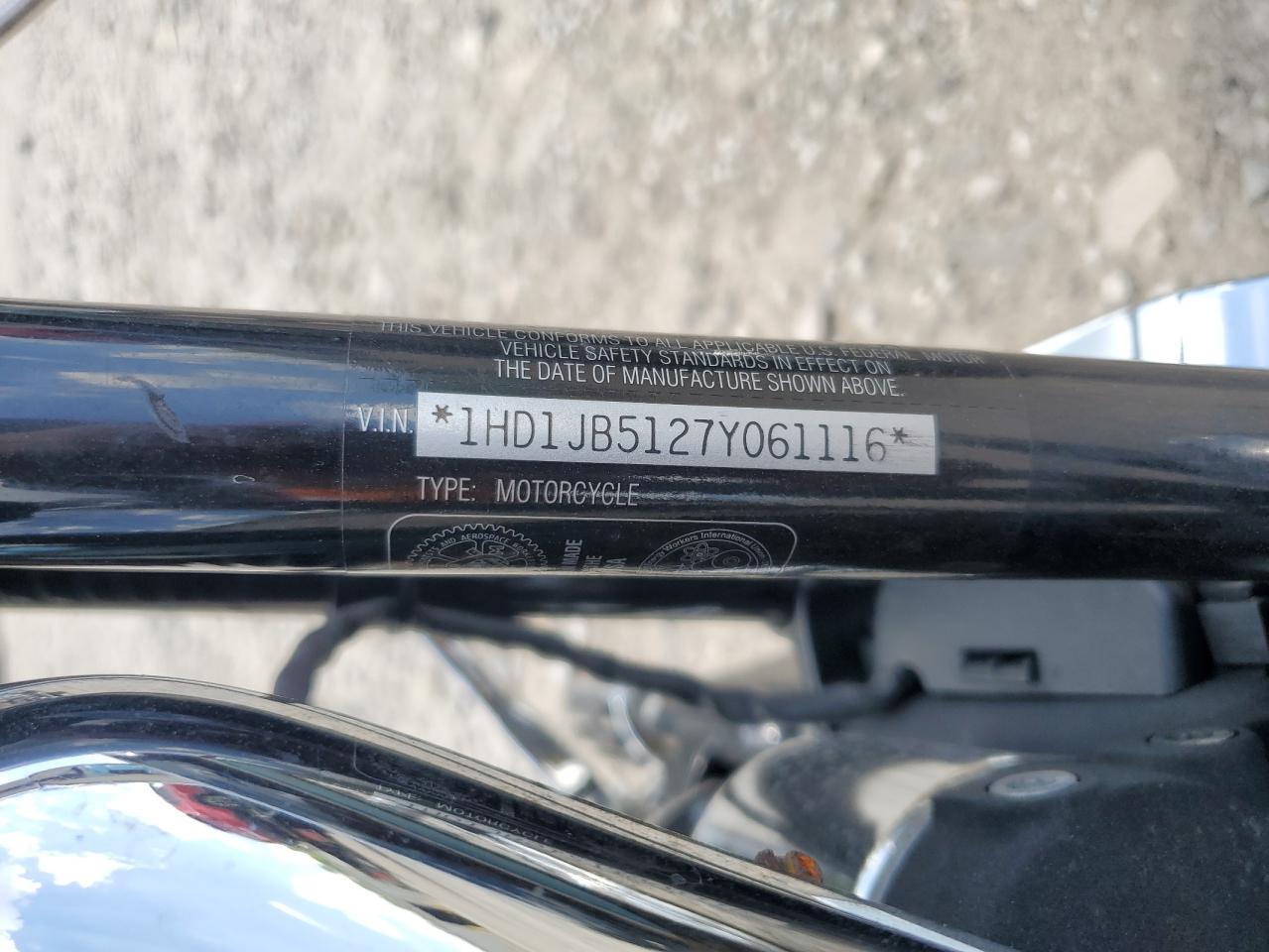 2007 Harley-Davidson Fxstd VIN: 1HD1JB5127Y061116 Lot: 62315705