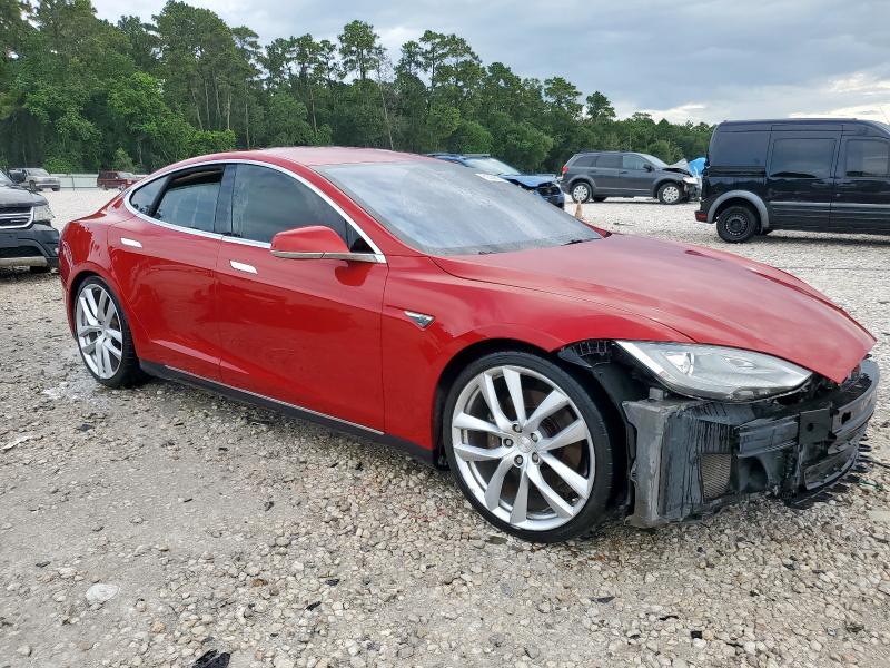  TESLA MODEL S 2014 Czerwony