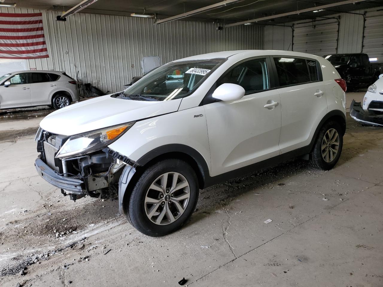 2016 Kia Sportage Lx للبيع في Franklin، WI - Undercarriage