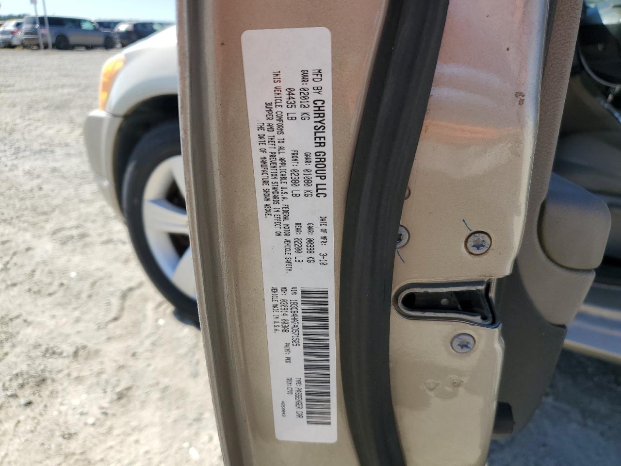 2010 Dodge Caliber Sxt VIN: 1B3CB4HA7AD571525 Lot: 61651405