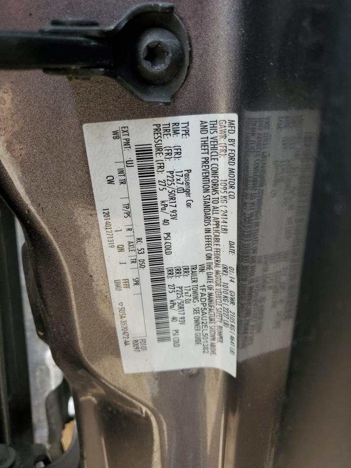 2014 Ford C-Max Se VIN: 1FADP5AU2EL501382 Lot: 61857995