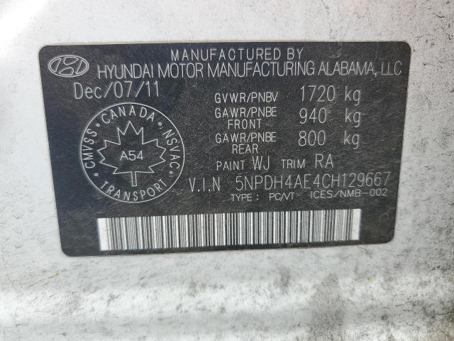 2012 HYUNDAI ELANTRA GLS  