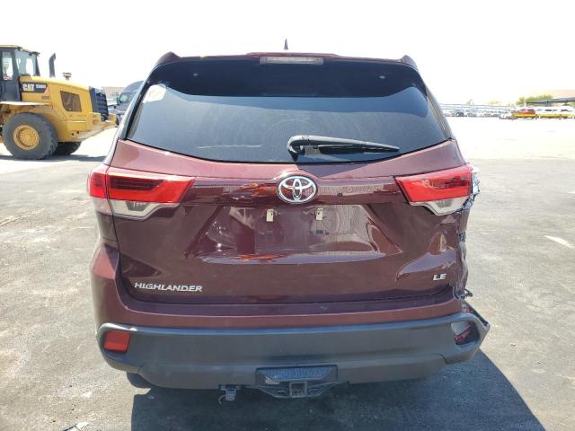  TOYOTA HIGHLANDER 2019 Бордовый
