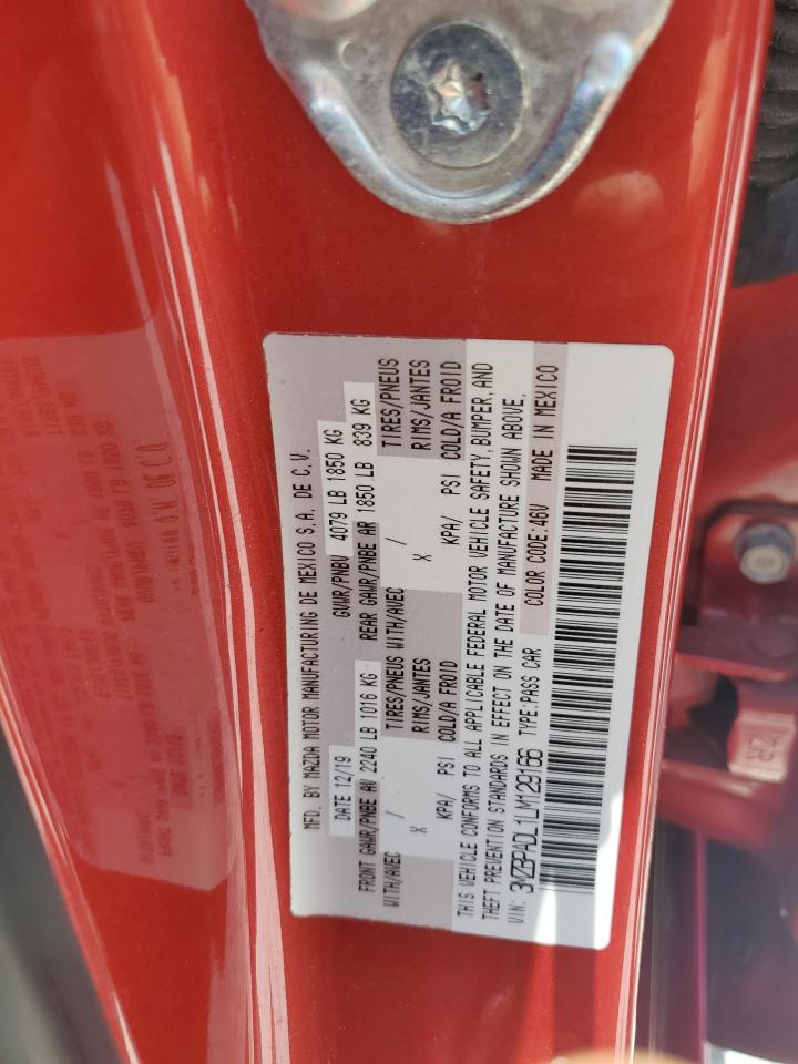 2020 Mazda 3 Preferred VIN: 3MZBPADL1LM129166 Lot: 60512145